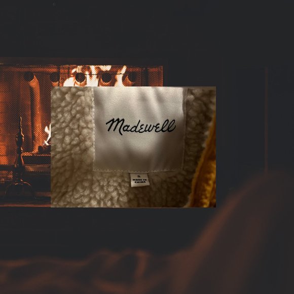 Madewell Cozy Corduroy Sherpa Jacket Size Small - Picture 2 of 2